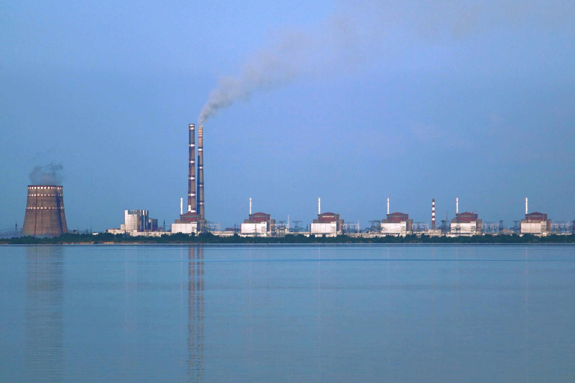 Zaporižios atominė elektrinė (šaltinis: Ralf1969, wikimedia Commons)