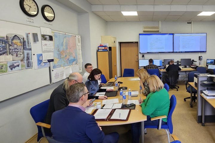 VATESI Emergency Operations Centre during the exercise.
