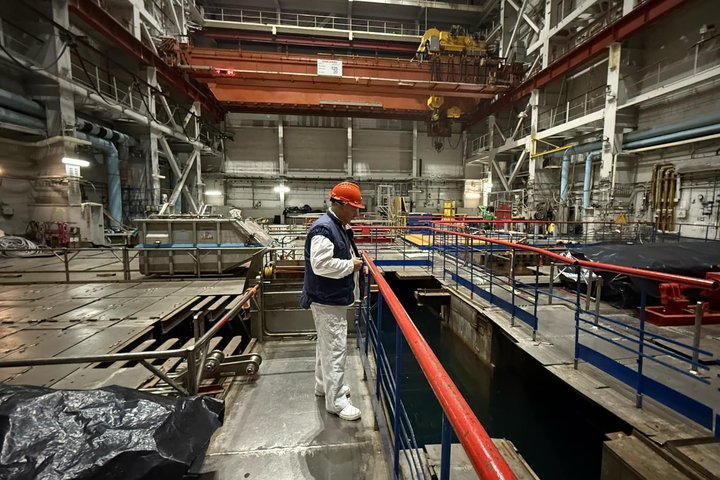 VATESI inspektorius patikrinimo metu Ignalinos atominėje elektrinėje